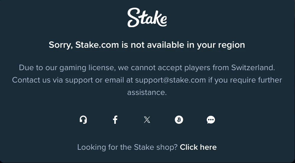 World map showing countries where Stake.com is available and restricted for online crypto gambling